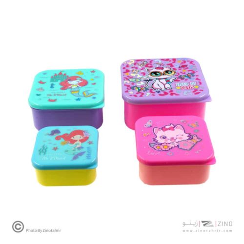 ظرف غذا4سایز وست گربه عینکی کد2085-3