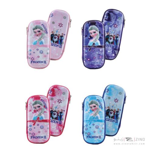 جامدادی تک زیپ هاردباکس برجسته فروزن عرش کد262