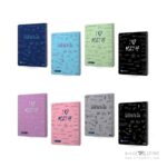 XXXدفتر100برگ وزیری سیمی جلد سخت طرح ریاضی میکرو کدC71