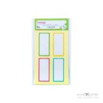 برچسب دوررنگی سایز30*65میلیمتر5برگی لانگوکدB-54 یا کد041