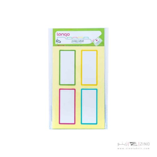 برچسب دوررنگی سایز30*65میلیمتر5برگی لانگوکدB-54 یا کد041