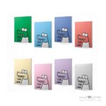 دفتر50برگ وزیری سیمی مجلد میکرو طرح تمساح کدC44