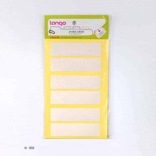 برچسب دورسفیدسایز20*75میلیمتر5برگی لانگوکدB-56