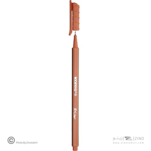 روان نویس نوک نمدی بدنه سه گوش کورس رنگ هلویی کد28178