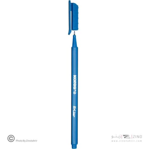 روان نویس نوک نمدی بدنه سه گوش کورس رنگ آبی روشن کد28168