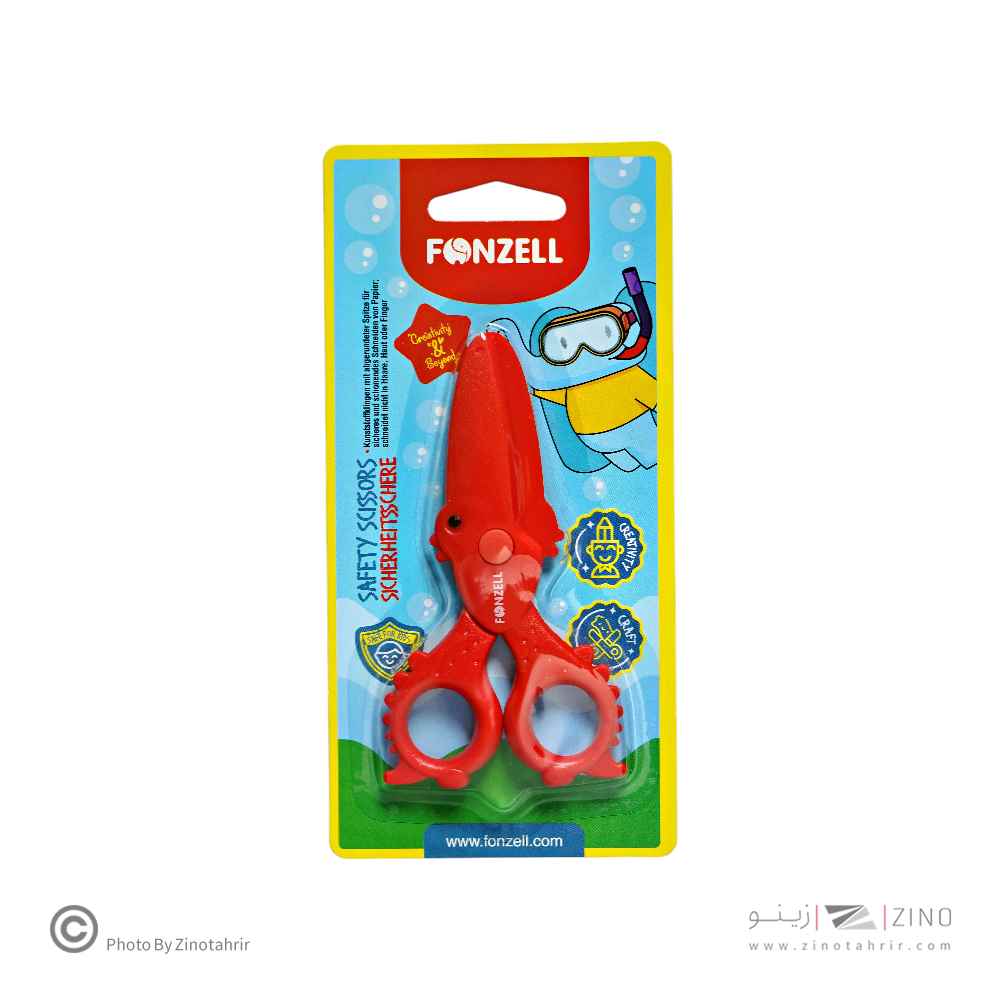 عکس قیچی فونزل کد463011 یاکد685011 تولید برند فونزل با نمایش جزئیات ظاهری در ابزار برش, ابزار طراحی و هنری, لوازم طراحی و هنری.