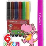 ماژیک نقاشی 6رنگ سه گوش دکتر پنتر کدTCM542-6