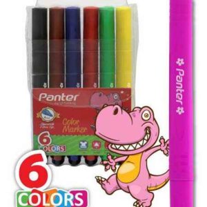 ماژیک نقاشی 6رنگ سه گوش دکتر پنتر کدTCM542-6