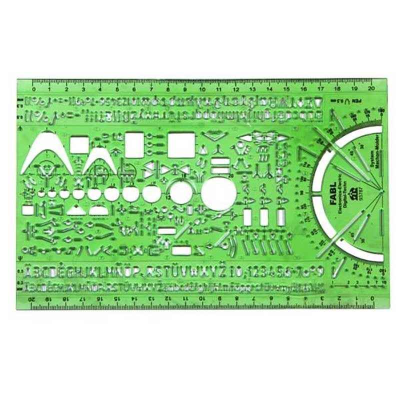 تصویر واقعی شابلون برق فابل برند فابل از دسته محبوب ابزار رسم و مهندسی, لوازم التحریر, لوازم طراحی و هنری.