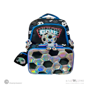 ست کوله پشتی به همراه ظرف غذا وست فوتبالی کدU2092-3