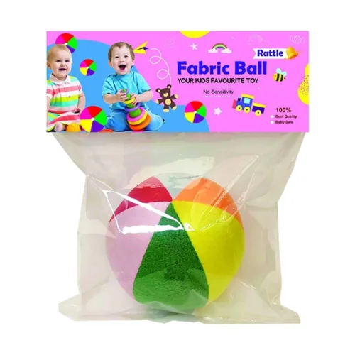 توپ بازی جغجغه ای رنگی بزرگ