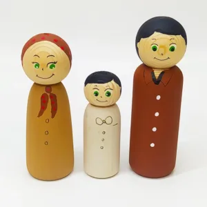 اسباب بازی خانواده چوبی چوبین