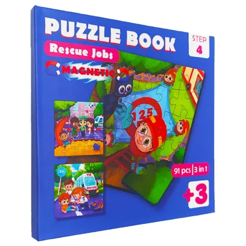 بازی فکری پازل بوک مگنتی امدادی 91 قطعه
