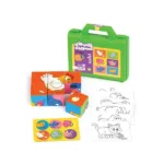 اسباب بازی مکعب تصویری حیوانات 6 عددی