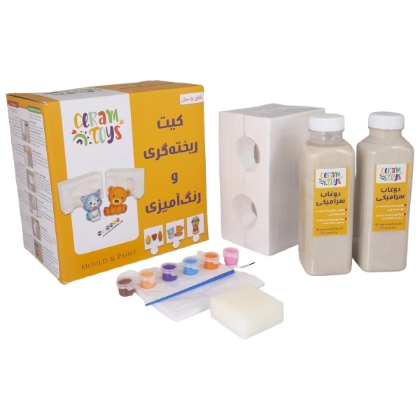 عکس نمای نزدیک از اسباب بازی کیت ریخته گری برند سرام تویز در دسته‌بندی اسباب بازی, اسباب بازی سرگرمی.