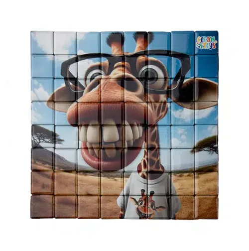 بازی فکری پازل سرامیکی زرافه