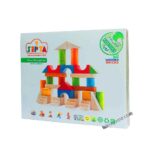 اسباب بازی بریکس و دوز چوبی جعبه مقوایی