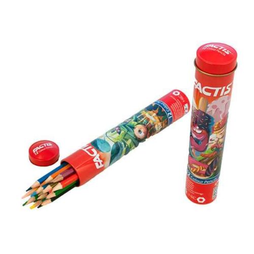 مداد رنگی 12 رنگ استوانه ای فکتیس (12 جعبه‏ای)