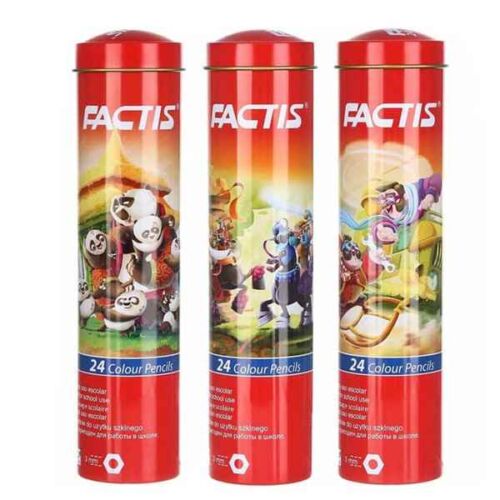 مداد رنگی 24 رنگ استوانه ای فکتیس (12 جعبه ای)