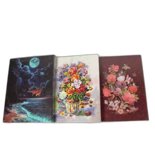 کلاسور 100 برگ 26 حلقه قفل فلزی طرح جور طرفه (تک عددی)