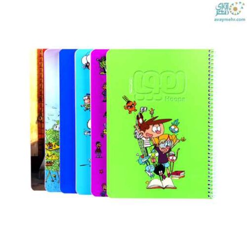 دفتر 80 برگ تک خط فنری هوپا کرند (تک جلدی)