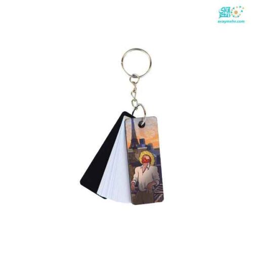 جاکلیدی یادداشت دار جلد چوبی 2*6 دکمه (12 عددی)