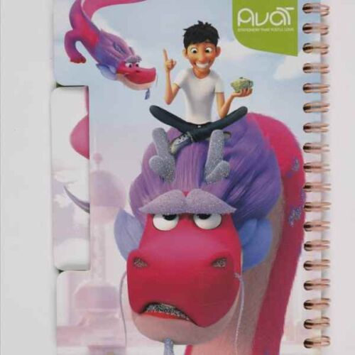 دفتر یادداشت فنر دوبل 11*16 کارتونی دیوایدر دار 6904 آوات (40جلدی)