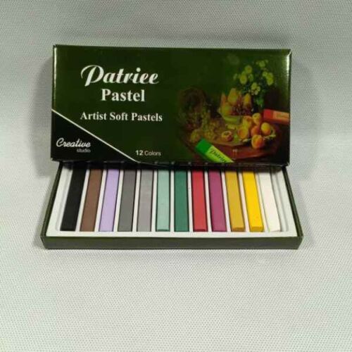 پاستل 12 رنگ پلیمری مقوایی پاتری (6 عددی)