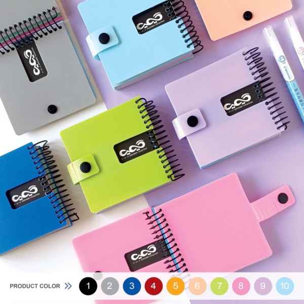 یادداشت 140 برگ 10*10 دکمه دار طلقی کیمیا (تک جلدی)