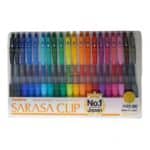 روان نویس فشاری ساراساکلیپ بسته 20رنگ 0/7 زبرا