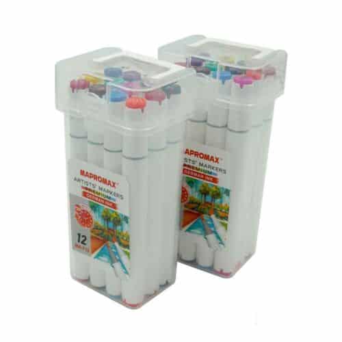 ماژیک12 رنگ راندو نیوتاچ/ماپرومکس/پیداکس جعبه طلقی کد712/812