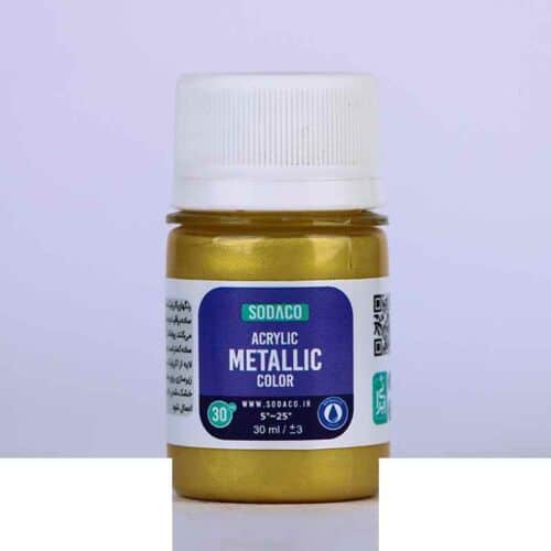 اکریلیک متالیک30میل سوداکو طلایی کد00291
