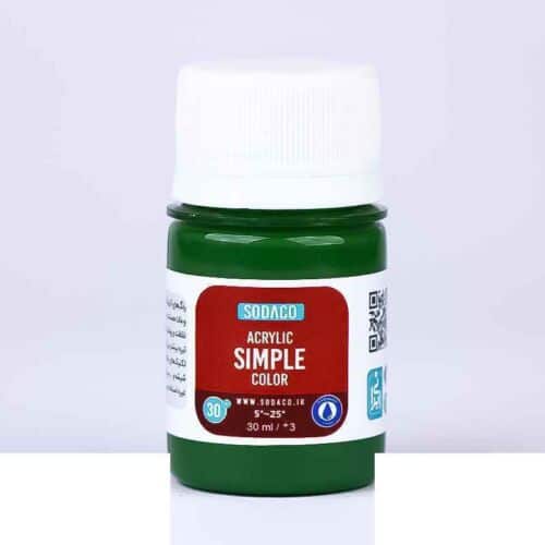 اکریلیک ساده30میل سوداکو سبز کد00337
