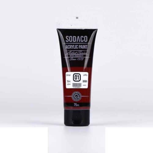 اکریلیک ساده تیوپی75میل سوداکو زرشکی کد08301