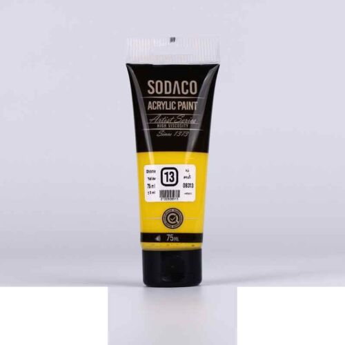 اکریلیک ساده تیوپی75میل سوداکو زرد کروم کد08313