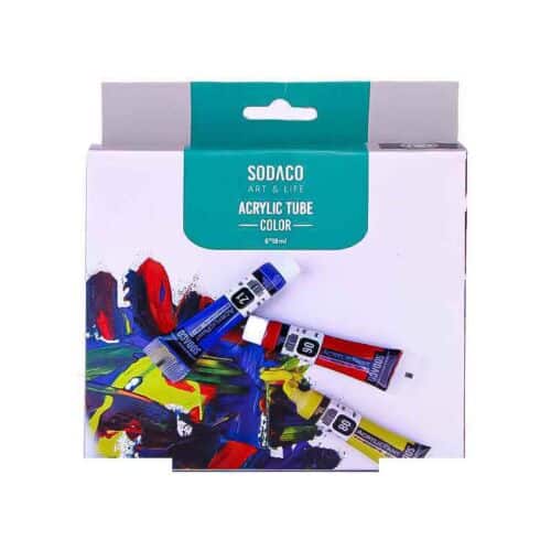 اکریلیک ساده تیوپی18میل سوداکو6رنگ کد00599