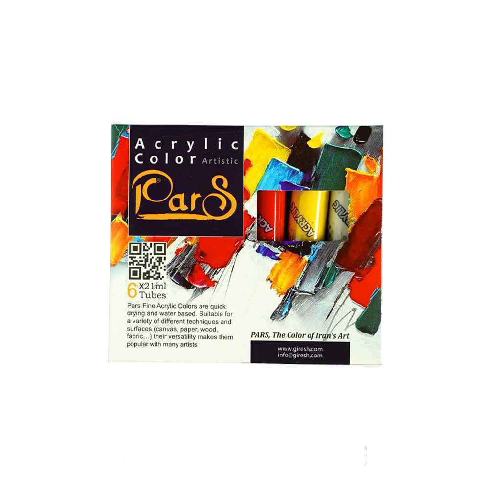 اکریلیک6رنگ21میل تیوپی پارس - Image 2