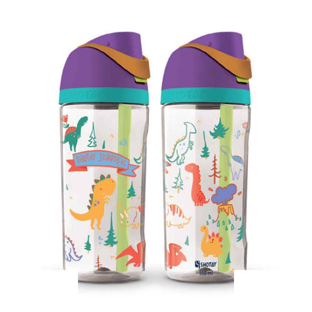 قمقمه شوتای550میل نی دار فانتزی سری دایناسور ملوس کد6588 - Image 3
