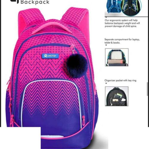 کوله پشتی طرحURBAN با پشتی طبی شوتای صورتی کدG14-V03