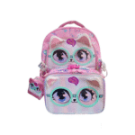 ست کوله پشتی به همراه ظرف غذا وست گربه کدU2092-6