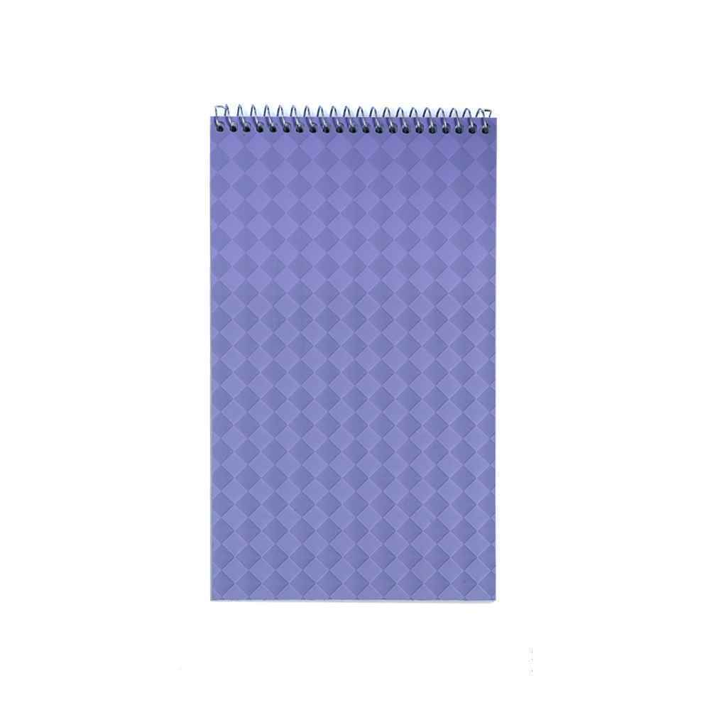 دفتریادداشت80برگ خبرنگاری سیم از بالا جلد طلق(13/5*23/5) سوپربایند - Image 3