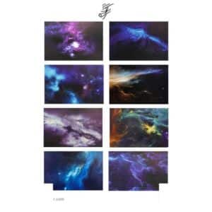 کاغذ کادو دورو ساده برگ سری کهکشانی کد76105