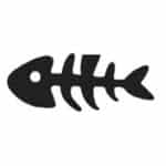 بوک مارک فلزی پیل طرح اسکلت ماهی