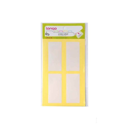 برچسب دورسفیدسایز30*65میلیمتری 5برگی لانگوکدB-54