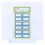 برچسب دورآبی سایز40*20میلیمتر4برگی لانگوکدK-412