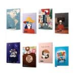 دفتر100برگ وزیری سیمی مجلد میکرو طرح کلاسیک کدC62