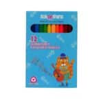 مدادرنگی12رنگ جعبه مقوایی سه گوش جامبو اسکول فنز کد92444