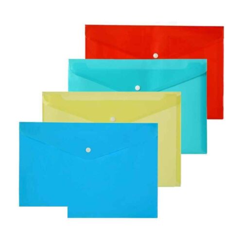 پاکت دکمه دار A4 زرد لیام