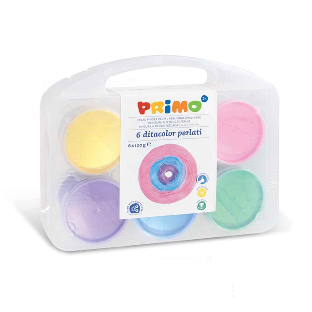 رنگ انگشتی6رنگ100گرم صدفی بسته پلاستیک پریمو کد229TPD100SP - Image 4