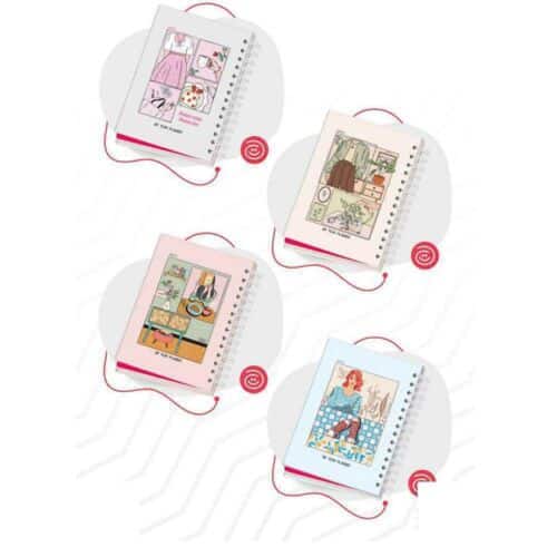 پلنرسالانه130برگی20*14جلدسخت سیمی آبرنگ1404 کدA048